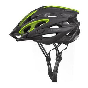 Etape Biker cyklistická helma černá-žlutá fluo - L/XL (58-61 cm)