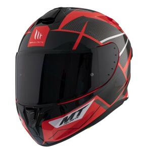 MT Helmets FF106 Pro Targo Pro Podium D5 červeno-černá - XL