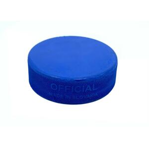 InGlasCo Hokejový puk modrý JR odlehčený tréninkový - modrá