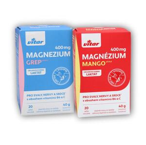 Vitar Magnézium 400mg+vitamín B6+vitamin C 20s - Grep