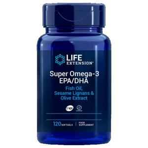 Life Extension Super Omega-3 EPA/DHA with Sesame Lignans Olive Extract 120 Tobolek