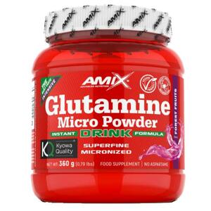 Amix Glutamine Micro Powder Drink 360g - Lesní ovoce