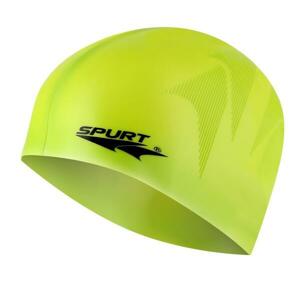 SPURT Silikonová čepice SE23 s plastickým vzorem, zelená