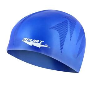 SPURT Silikonová čepice F230 s plastickým vzorem, modrá