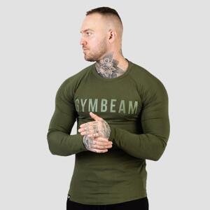 GymBeam Tričko s dlouhým rukávem FIT Military Green - S - vojenská zelená