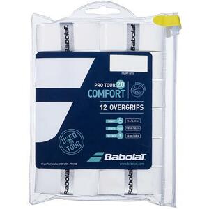 Babolat Pro Tour 2.0 X12 overgrip vrchní omotávka 0,6 mm bílá - 1 balení