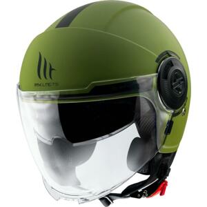 MT Helmets Otevřená přilba na motorku Viale SV S zelená matná - XS: 53-54 cm