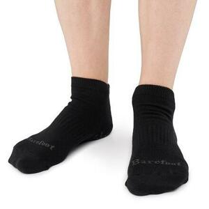 Vlnka Bavlněné barefoot ponožky kotníkové černá - 35-38