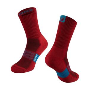 Force Ponožky NORTH červeno-modré - L-XL/42-47