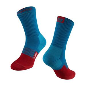 Force Ponožky FLAKE modro-červené - S-M/36-41
