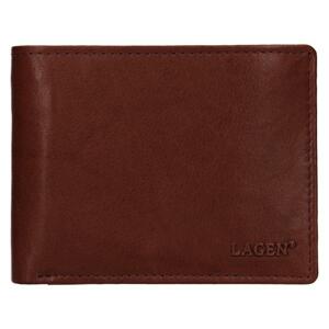 Lagen W-8053- BRN hnědá pánská kožená peněženka