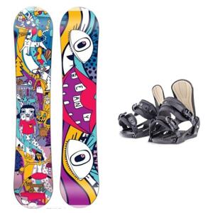 Beany Bark dětský snowboard + Beany Junior vázání - 125 cm + S - EU 36-38