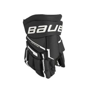 Hokejové rukavice Bauer Supreme Mach YTH - Dětská, černá-bílá, 8