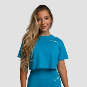 GymBeam Dámské tričko Cropped Limitless Aquamarine - XL - aquamarine