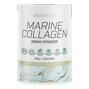 Biotech USA Marine Collagen 240g - Citron, Zelený čaj