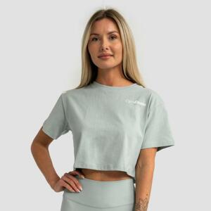 GymBeam Dámské tričko Cropped Limitless Eucalypt - XL