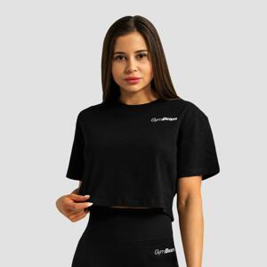 GymBeam Dámské tričko Cropped Limitless Black - XL - černá
