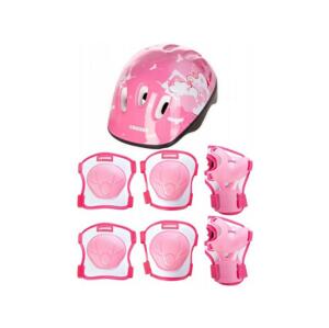 Croxer Dream Neve růžový set chráničů a helmy - XS