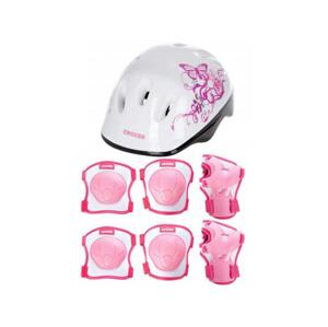 Croxer Silky Neve růžový set chráničů a helmy - S