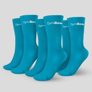GymBeam Ponožky 3/4 Socks 3Pack Aquamarine - L/XL - aquamarine