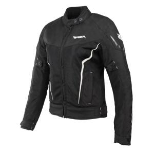 RSA Dámská bunda na motorku Bolt černo-bílá + sleva 200,- na příslušenství - 2XL