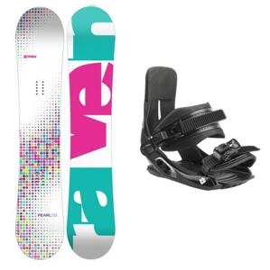 Raven Pearl white dětský snowboard + Hatchey Tactic Junior vázání - 115 cm + EU 33-39