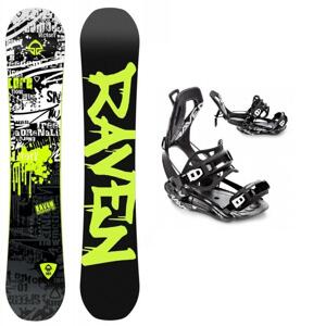 Raven Core Black snowboard + Raven FT360 black vázání - 150 cm + M (EU 39-42)