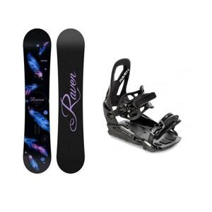 Raven Mia Black dámský snowboard + Raven S230 Black vázání - 139 cm + S/M (EU 37-41)