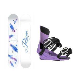 Raven Mia White dámský snowboard + Gravity Fenix levander vázání - 139 cm + M (EU 39,5-41,5)