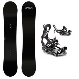 Raven Pure black pánský snowboard + Raven FT360 black snowboardové vázání - 151 cm + XL (EU 43-46)
