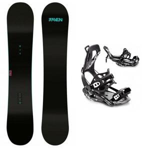 Raven Pure mint dámský snowboard + Raven FT360 black snowboardové vázání - 143 cm + S (EU 35-40)
