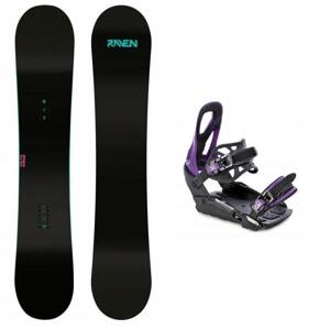 Raven Pure mint dámský snowboard + Raven S230 Black/violet vázání - 139 cm + S/M (EU 37-41)
