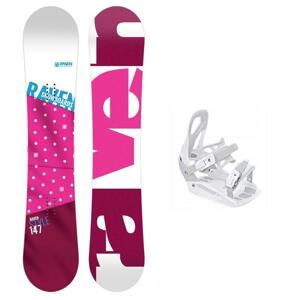 Raven Style Pink dámský snowboard + Raven S230 White vázání - 140 cm + S/M (EU 37-41)