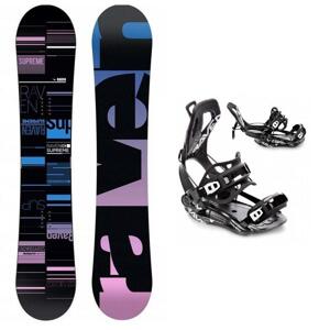 Raven Supreme black dámský snowboard + Raven FT360 black vázání - 143 cm + M (EU 39-42)