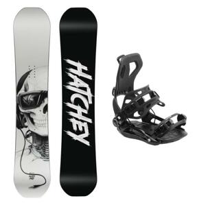 Hatchey Sillence freestyle snowboard + Hatchey Fastec vázání - 145 cm + XL, black (EU 45-47)