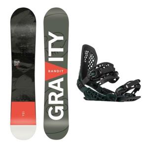 Gravity Bandit pánský snowboard + Gravity G2 black/moss vázání + sleva 1000,- na příslušenství - 155 cm + M (EU 39,5-41,5)