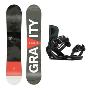 Gravity Bandit pánský snowboard + Gravity Indy black/moss vázání - 155 cm + M (EU 38,5-41,5)