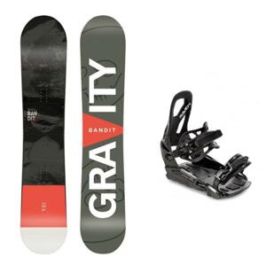 Gravity Bandit pánský snowboard + Raven S230 Black vázání - 155 cm + S/M (EU 37-41)