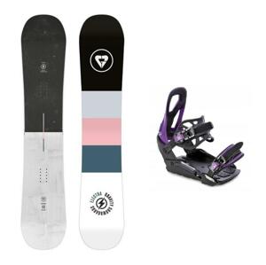 Gravity Electra 23/24 dámský snowboard + Raven S230 Black/violet vázání - 144 cm + S/M (EU 37-41)