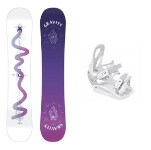 Gravity Sirene White 23/24 dámský snowboard + Raven S230 White vázání - 144 cm + S/M (EU 37-41)