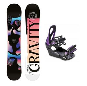 Gravity Thunder 23/24 dámský snowboard + Raven S230 Black/violet vázání - 142 cm + S/M (EU 37-41)