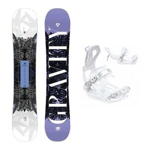 Gravity Trinity 23/24 dámský snowboard + Raven FT360 white vázání - 144 cm + S (EU 35-40)