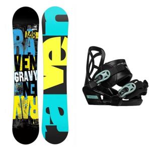 Raven Gravy junior mini dětský snowboard + Gravity Cosmo vázání - 110 cm + XS (EU 28-31)