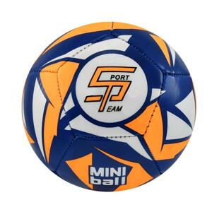 SPORTTEAM Fotbalový míč miniball S2 modro-neon.oranžový