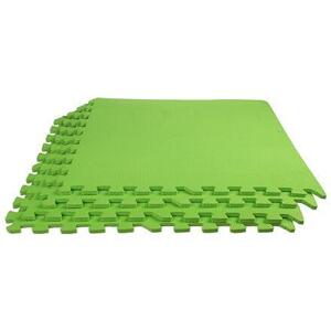 Merco Colored Puzzle fitness podložka zelená - 4 ks