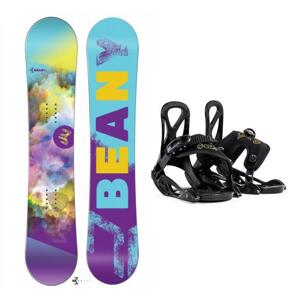 Beany Meadow dívčí snowboard + Beany Kido dětské vázání - 125 cm + XXS