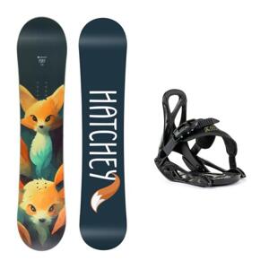 Hatchey Foxy dětský snowboard + Beany Kido vázání - 90 cm + XXS