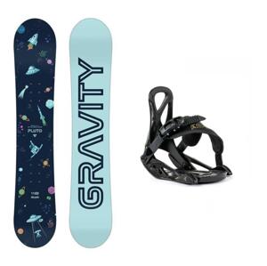 Gravity Pluto dětský snowboard + Beany Kido vázání - 100 cm + XXS
