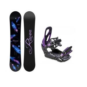 Raven Mia Black dámský snowboard + Raven S230 Black/violet vázání + sleva 400,- na příslušenství - 139 cm + S/M (EU 37-42)