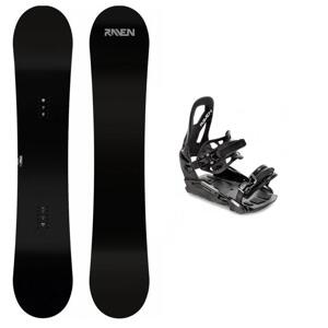 Raven Pure black pánský snowboard + Raven S230 Black vázání + sleva 400,- na příslušenství - 163 cm Wide + S/M (EU 37-42)